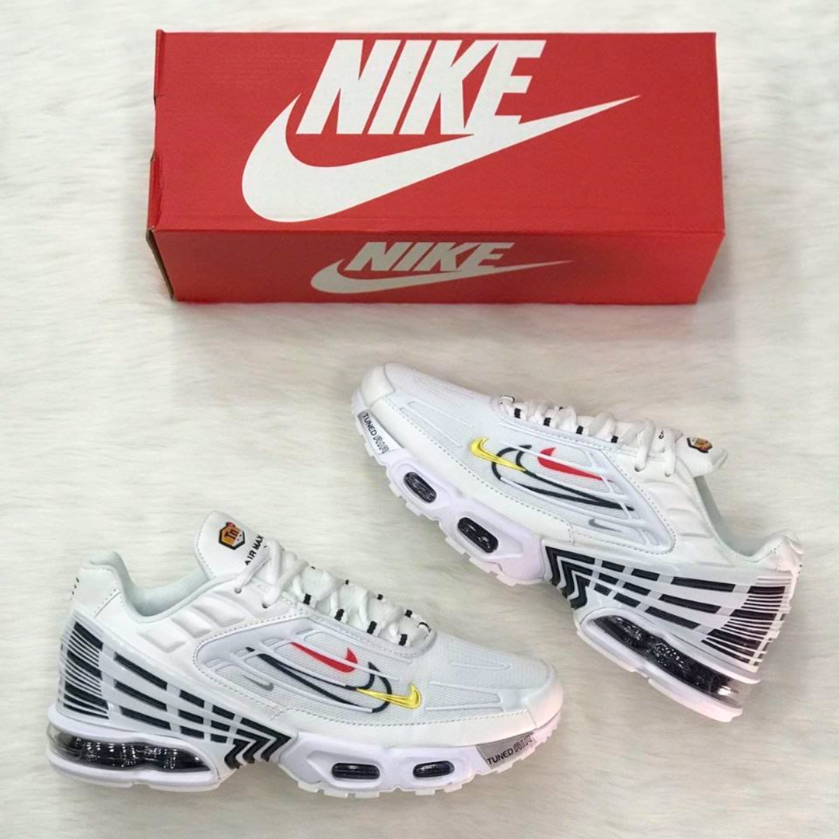 tenis nike air max plus original hombre color blanco amarillo negro Comprar tienda onlineshoppingcenterg Colombia centro de compras en linea